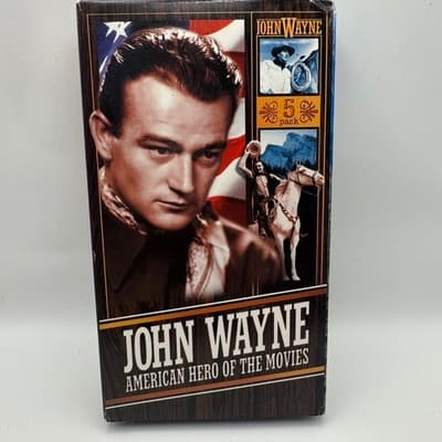 John Wayne American Hero of the Movies VHS 1999 GoodTimes Home Video Documentary