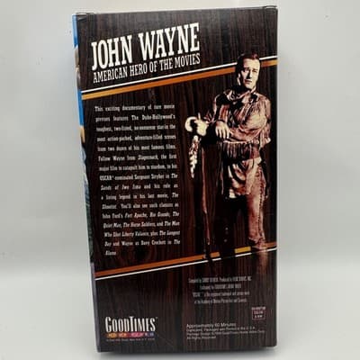 John Wayne American Hero of the Movies VHS 1999 GoodTimes Home Video Documentary - Thumbnail 2