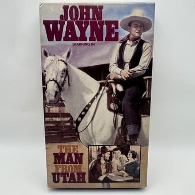 John Wayne The Man From Utah VHS 1934 Western Movie Goodtimes Home Video 5175