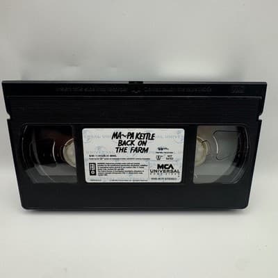 Ma and Pa Kettle Back on the Farm VHS 1951 Marjorie Main Percy Kilbride MCA 1994 - Thumbnail 3