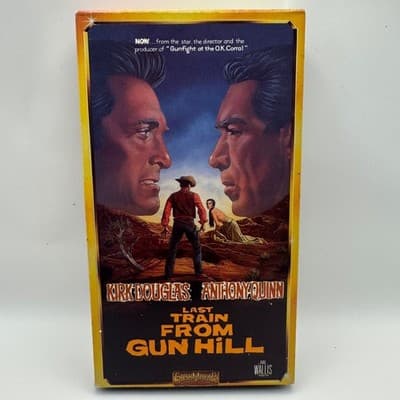 Last Train From Gun Hill VHS Kirk Douglas Anthony Quinn Western StarMaker 1991