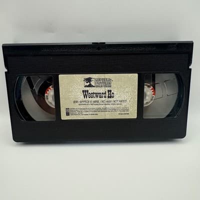 John Wayne Westward Ho VHS 1935 Republic Pictures Home Video Western B&W 4499 - Thumbnail 3