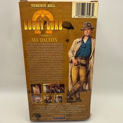 Lucky Luke Volume 4 Ma Dalton VHS 1995 Terence Hill Magnum Video Western Comedy - Thumbnail 2