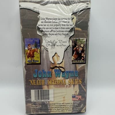 Neath Arizona Skies VHS John Wayne Western 2001 Gabby Hayes NTSC - Thumbnail 2
