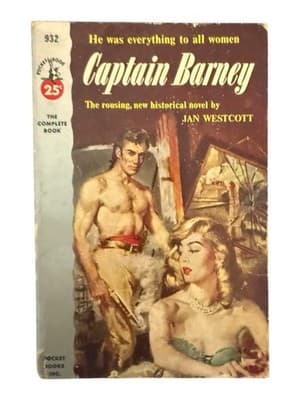Captain Barney Jan Westcott 1953 Pocket Books 932 Pulp Romance Paperback