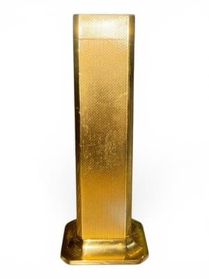 Vintage Dunhill Tallboy Table Lighter Gold Tone Made In England - Thumbnail 4