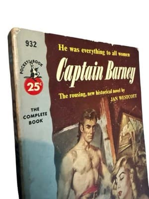 Captain Barney Jan Westcott 1953 Pocket Books 932 Pulp Romance Paperback - Thumbnail 5