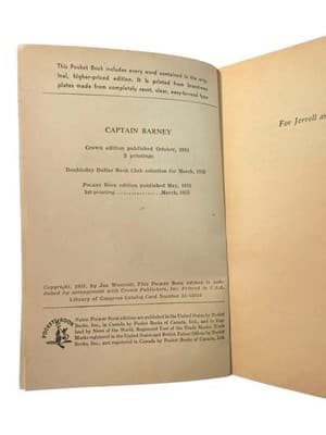Captain Barney Jan Westcott 1953 Pocket Books 932 Pulp Romance Paperback - Thumbnail 8