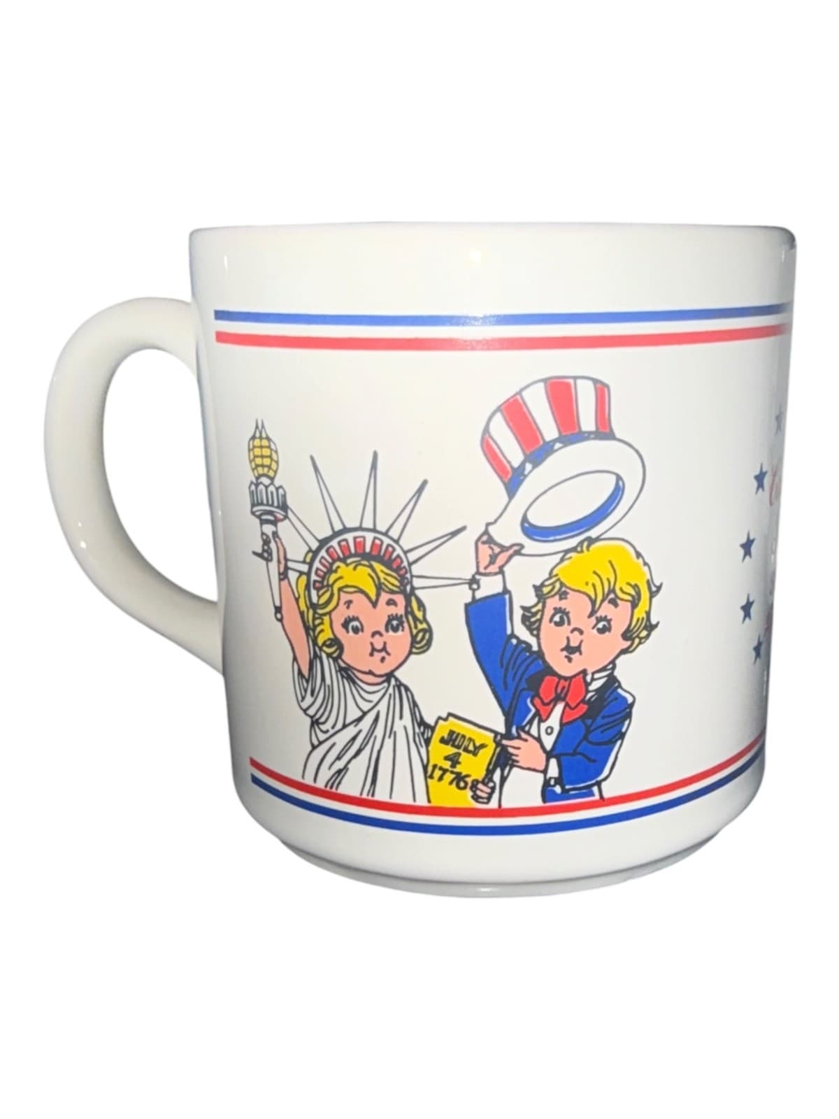 VTG July4 1776 Campbell’s Soups Salute America Statue of Liberty Kids Coffee Mug - Thumbnail 2