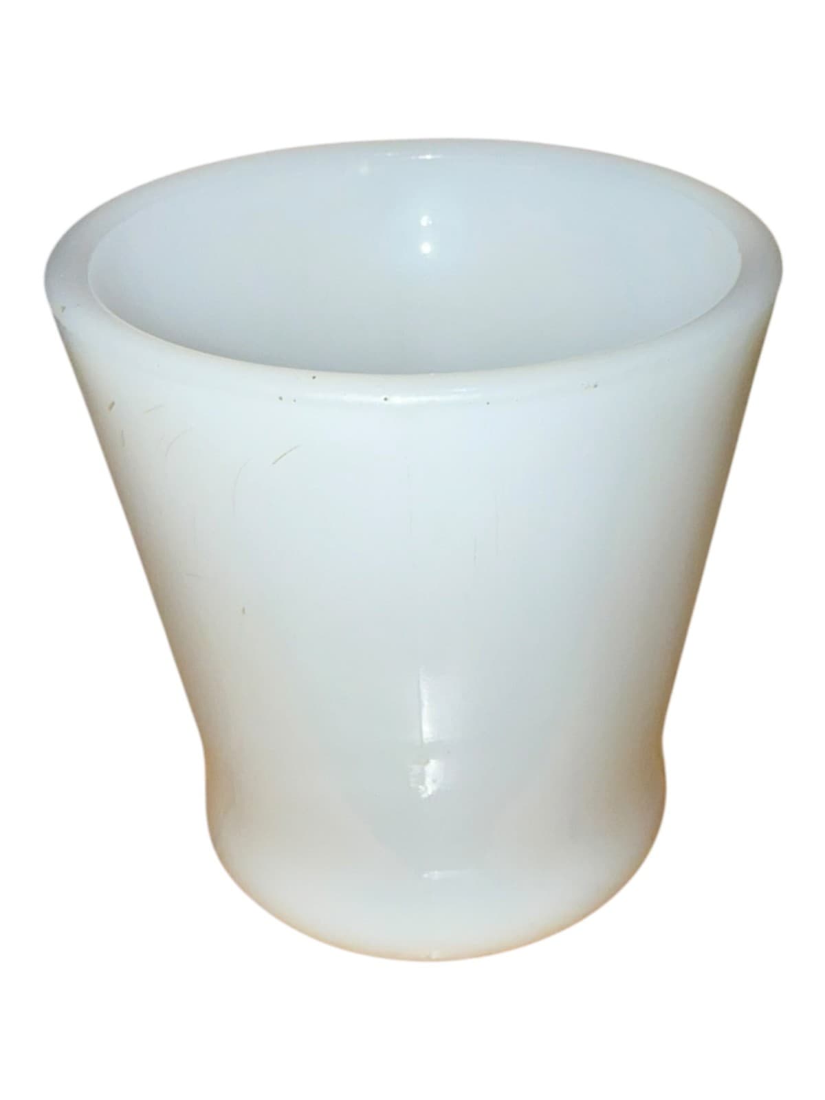Vintage Fire-King White Milk Glass D-Handle Coffee Mug Cup - Thumbnail 3