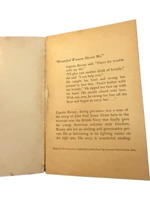 Captain Barney Jan Westcott 1953 Pocket Books 932 Pulp Romance Paperback - Thumbnail 6