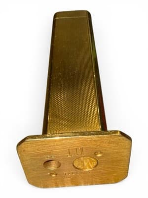 Vintage Dunhill Tallboy Table Lighter Gold Tone Made In England - Thumbnail 12
