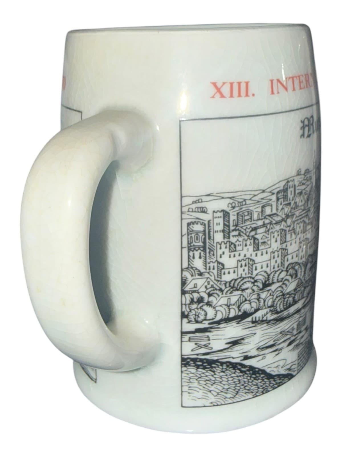 Vintage 1970 Munich XIII International Congress of Hematology Munich beer Mug - Thumbnail 4