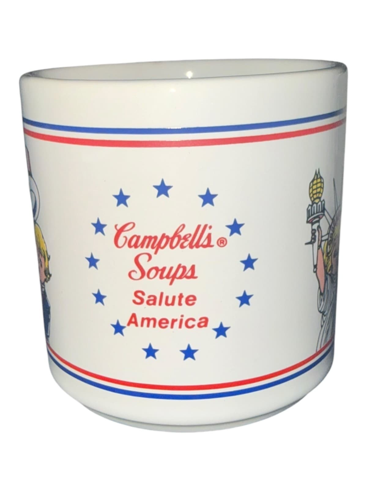 VTG July4 1776 Campbell’s Soups Salute America Statue of Liberty Kids Coffee Mug - Thumbnail 3