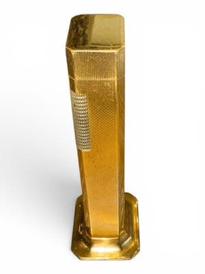 Vintage Dunhill Tallboy Table Lighter Gold Tone Made In England - Thumbnail 5