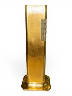 Vintage Dunhill Tallboy Table Lighter Gold Tone Made In England - Thumbnail 14