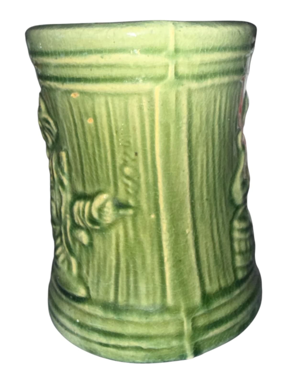 Vintage Green Glaze Buccaneer Stein Beer Mug Ceramic - Thumbnail 3
