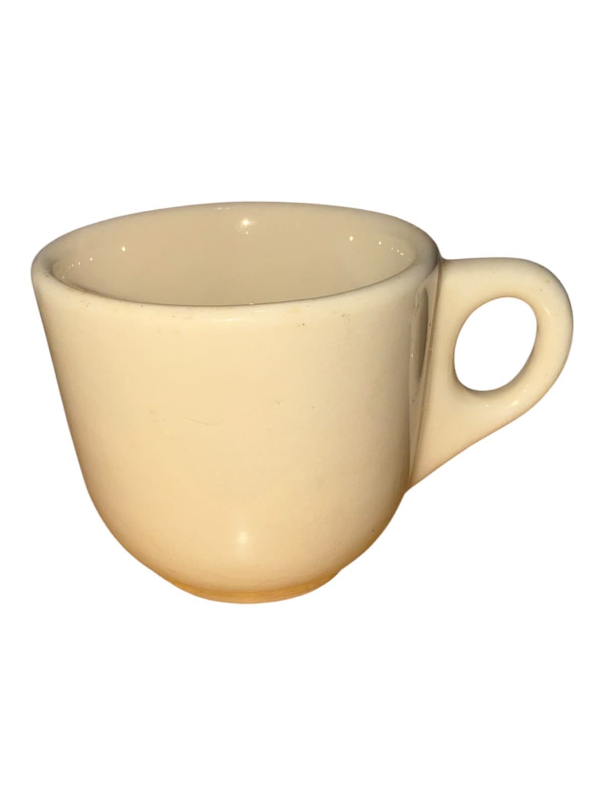 Vintage Sterling Vitrified Beige Ceramic Coffee Mug Cup East Liverpool Ohio