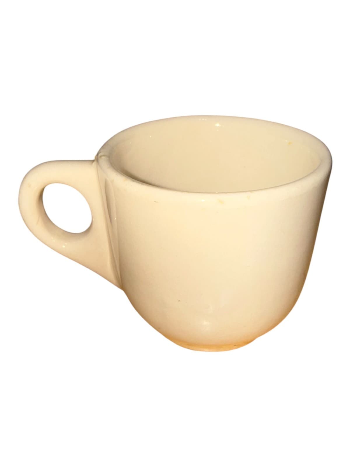 Vintage Sterling Vitrified Beige Ceramic Coffee Mug Cup East Liverpool Ohio - Thumbnail 2