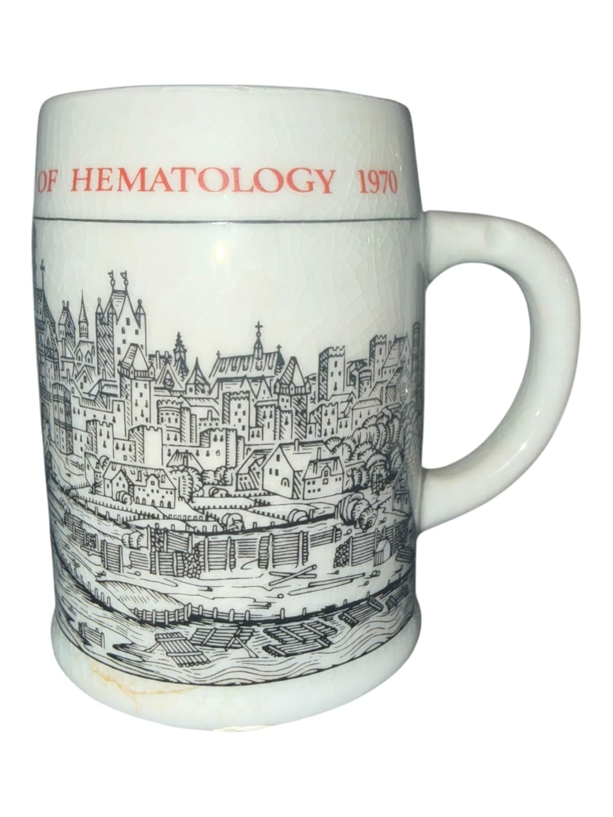 Vintage 1970 Munich XIII International Congress of Hematology Munich beer Mug