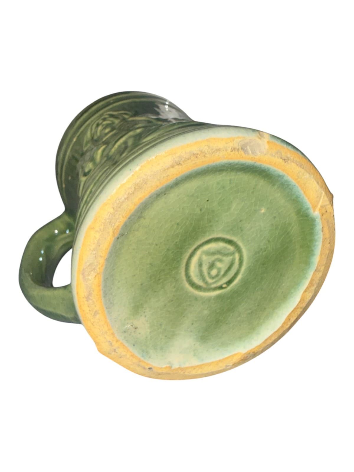 Vintage Green Glaze Buccaneer Stein Beer Mug Ceramic - Thumbnail 4