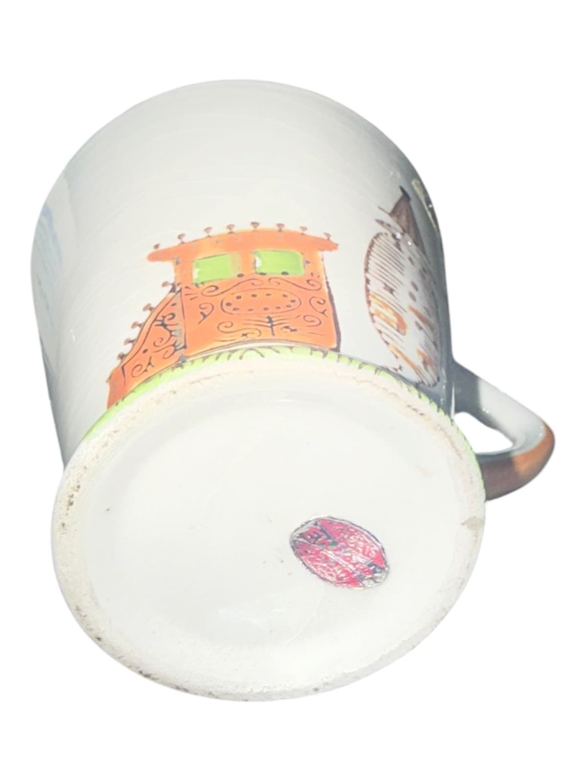 Vintage Enesco Candy Store Coffee Mug Tea Cup Hand Painted Ceramic White - Thumbnail 7