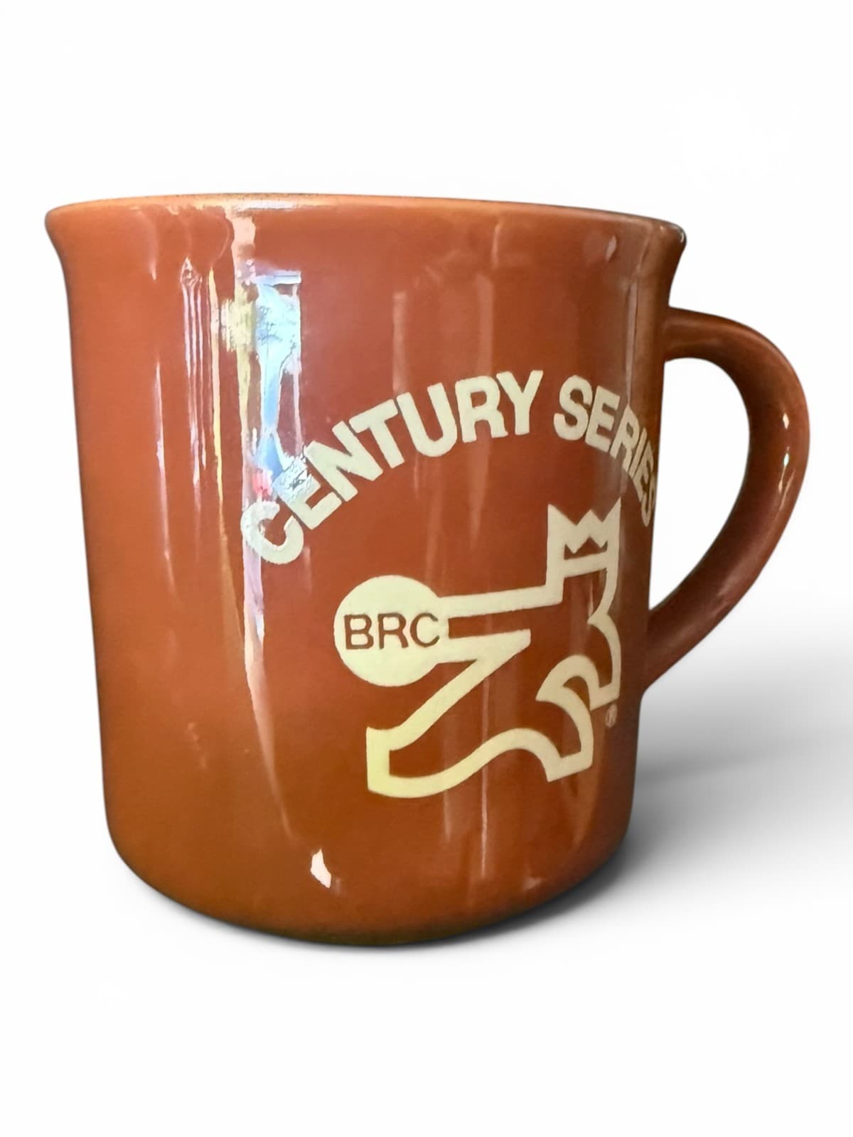 Vintage BRC Century Series Bowling Brown Coffee Mug Cup Ceramic