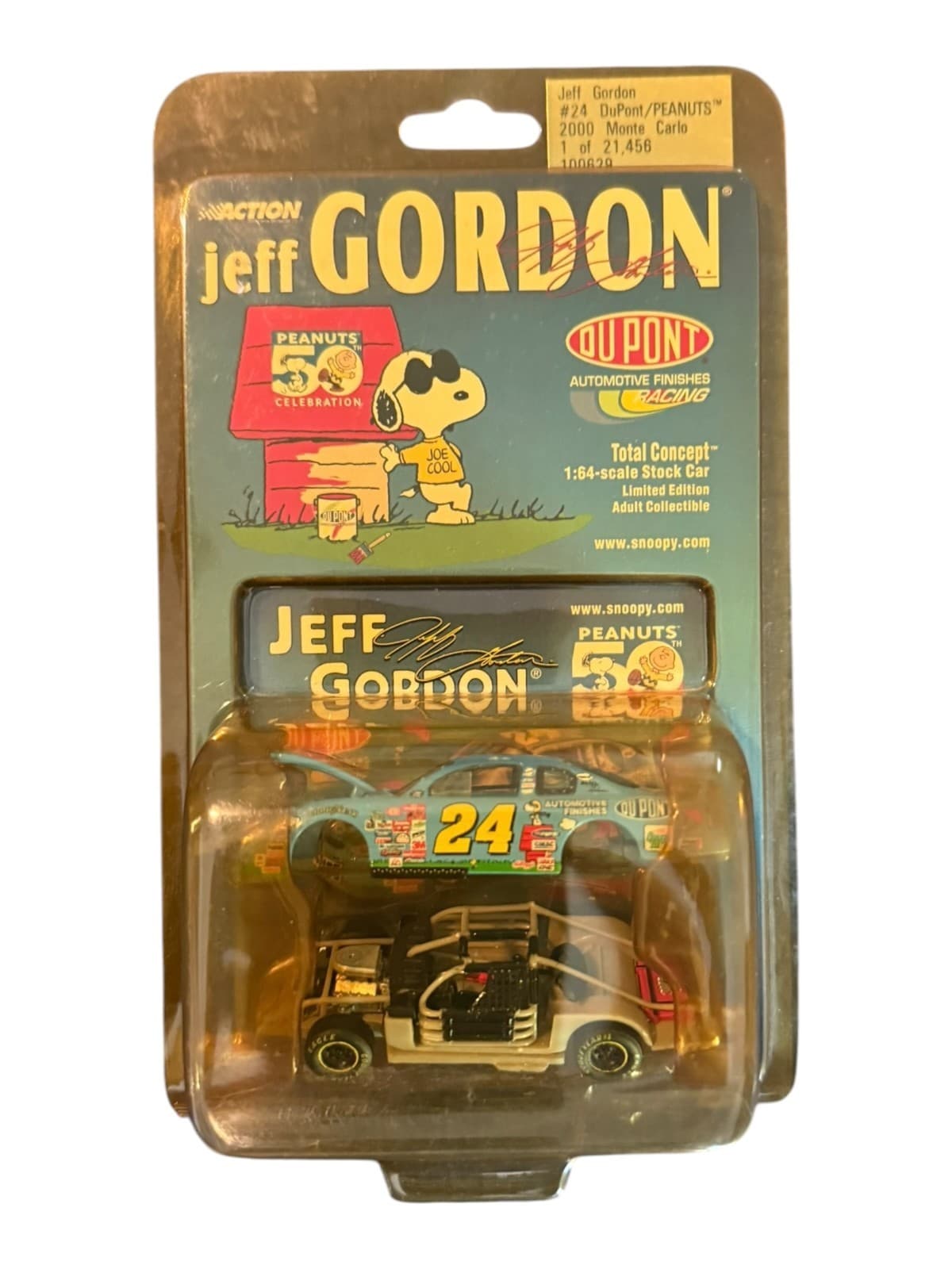 Jeff Gordon 24 Peanuts 50th Anniversary Snoopy Snoopy 2000 Monte Carlo1:64 Car