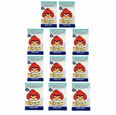 Angry Birds Trading Card Pack Lot 14 Sealed Packs Rovio 7 Cards Per Pack