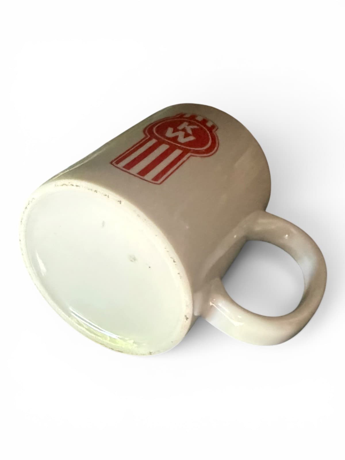 Vintage Kenworth Truck Red Striped Logo Coffee Mug Cup White Ceramic - Thumbnail 4