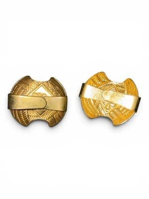 Vintage Cub Scout Boy Scout Neckerchief Slides Gold Tone Enamel Lot of 2 - Thumbnail 2