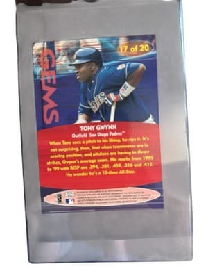Tony Gwynn Bernie Williams Chipper Jones Game Used Jersey Relic Card Lot HOF - Thumbnail 8