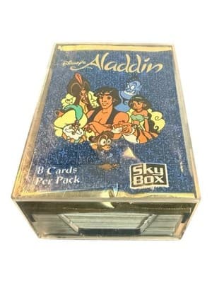 1993 SkyBox Disney Aladdin Trading Cards Lot w/ Case Vintage 90s Movie Cards - Thumbnail 2