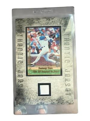 Mark McGwire Sammy Sosa Card Lot Crown Royale Die Cut Jersey Relic Cubs - Thumbnail 3