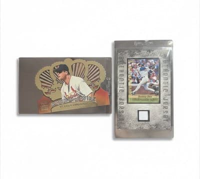 Mark McGwire Sammy Sosa Card Lot Crown Royale Die Cut Jersey Relic Cubs