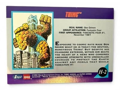 1992 Impel Marvel Hologram Card Lot 3 Thing Venom Ghost Rider H2 H4 H5 - Thumbnail 10