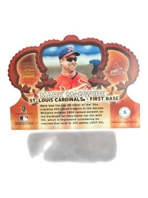 Mark McGwire Sammy Sosa Card Lot Crown Royale Die Cut Jersey Relic Cubs - Thumbnail 4