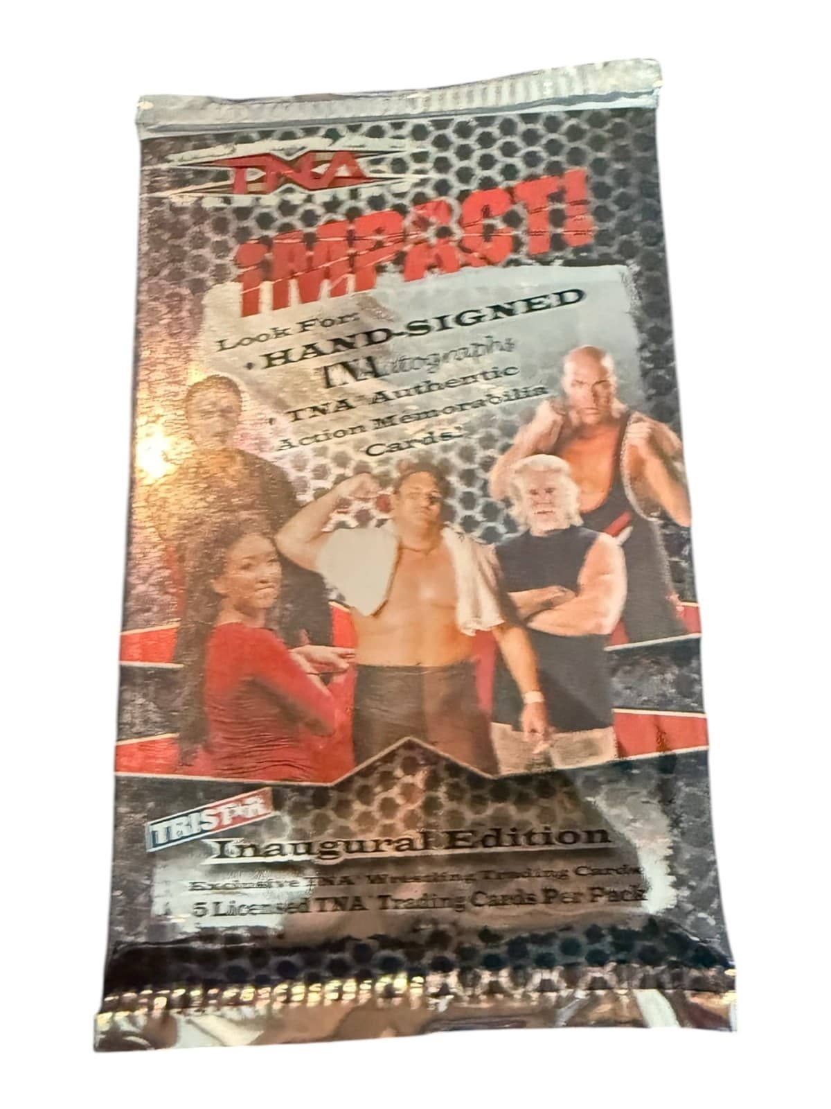 Lot of 4 Tristar TNA Impact Wrestling Inaugural Edition Hand Signed Cards Pack - Thumbnail 4