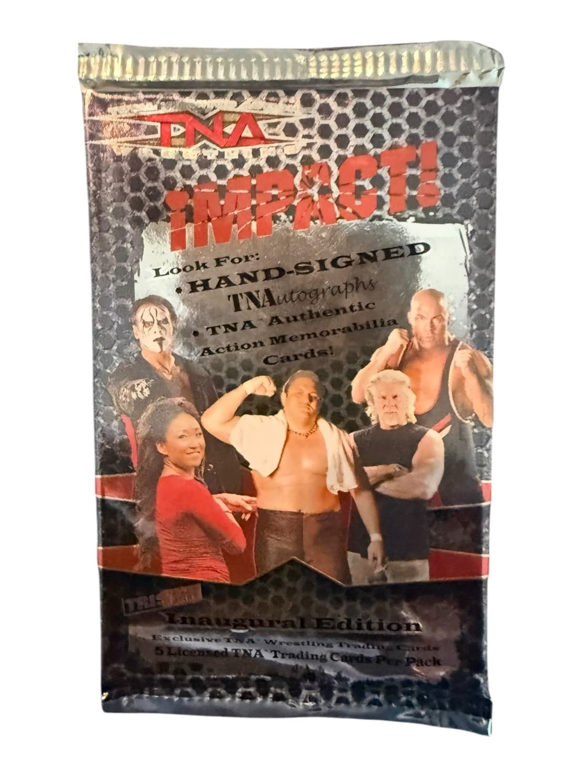 Lot of 4 Tristar TNA Impact Wrestling Inaugural Edition Hand Signed Cards Pack - Thumbnail 2