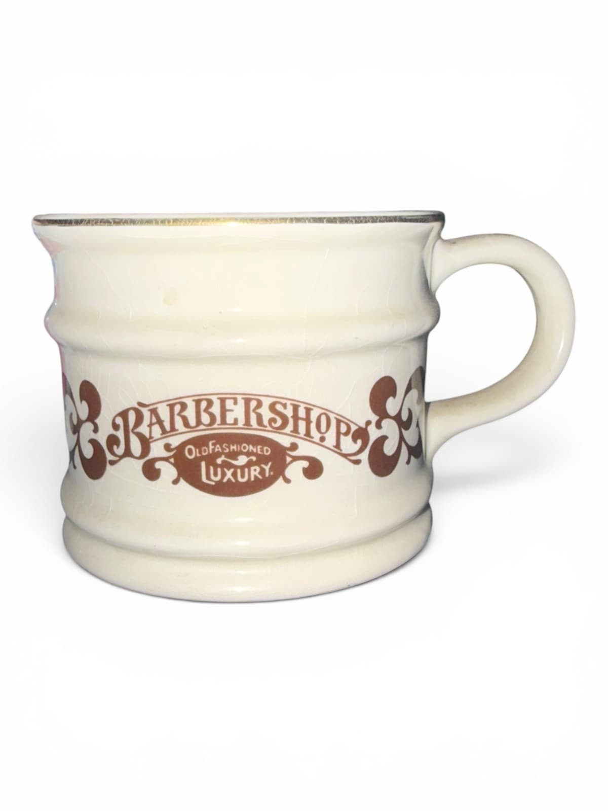 Vintage Ceramica Espejo Chile Barbershop Old Fashioned Luxury Shaving Mug