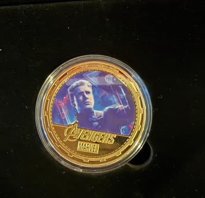 Marvel Avengers 24K Gold Plated Commemorative Coin Set w Display Case COA - Thumbnail 10
