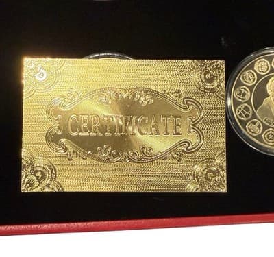 Marvel Avengers 24K Gold Plated Commemorative Coin Set w Display Case COA - Thumbnail 14
