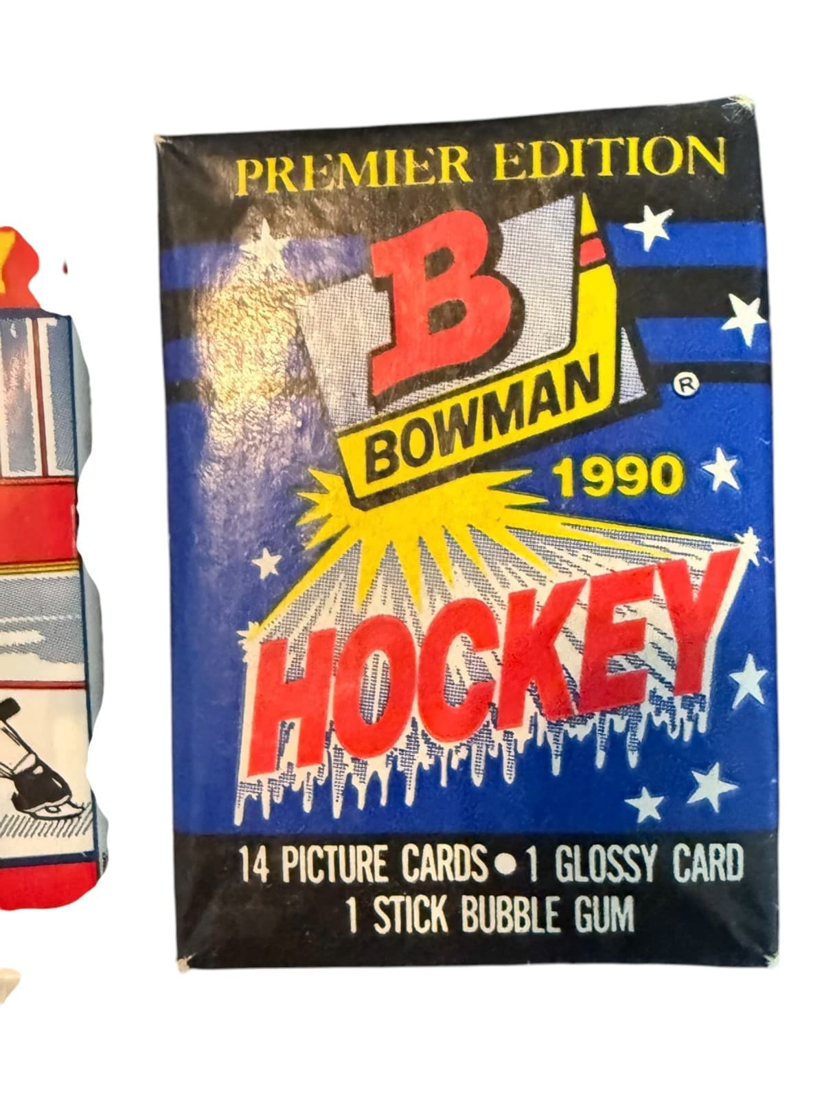 Lot of 4 1990-91 SkyBox Inaugural Edition Premier Edition NBL NHL Hockey Cards - Thumbnail 3