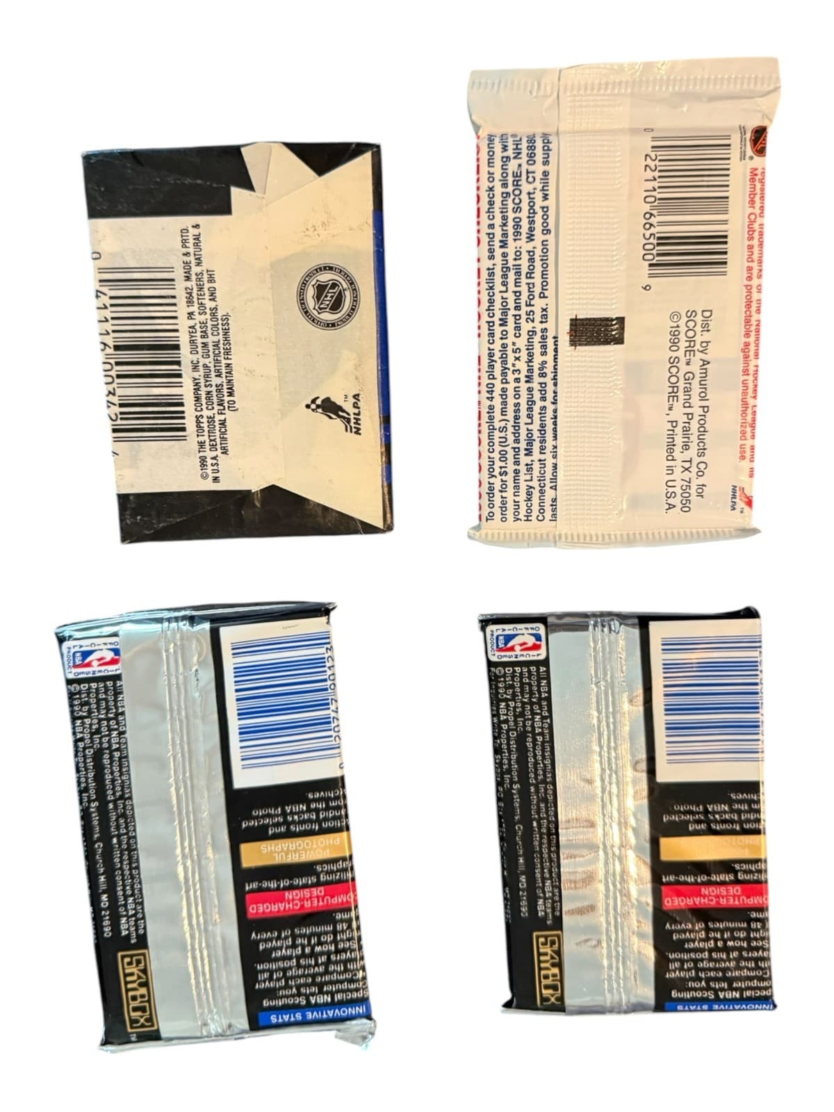 Lot of 4 1990-91 SkyBox Inaugural Edition Premier Edition NBL NHL Hockey Cards - Thumbnail 6