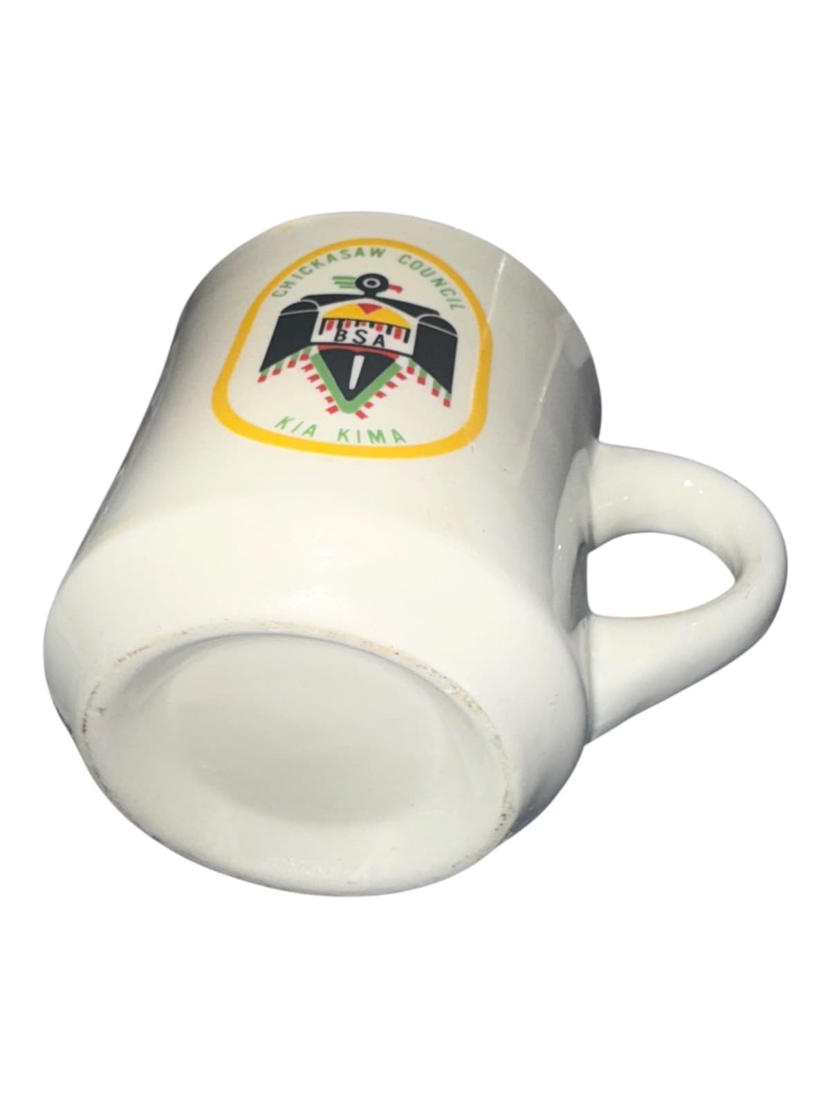 Vintage Boy Scouts BSA Chickasaw Council Kia Kima Coffee Mug Cup Ceramic - Thumbnail 3