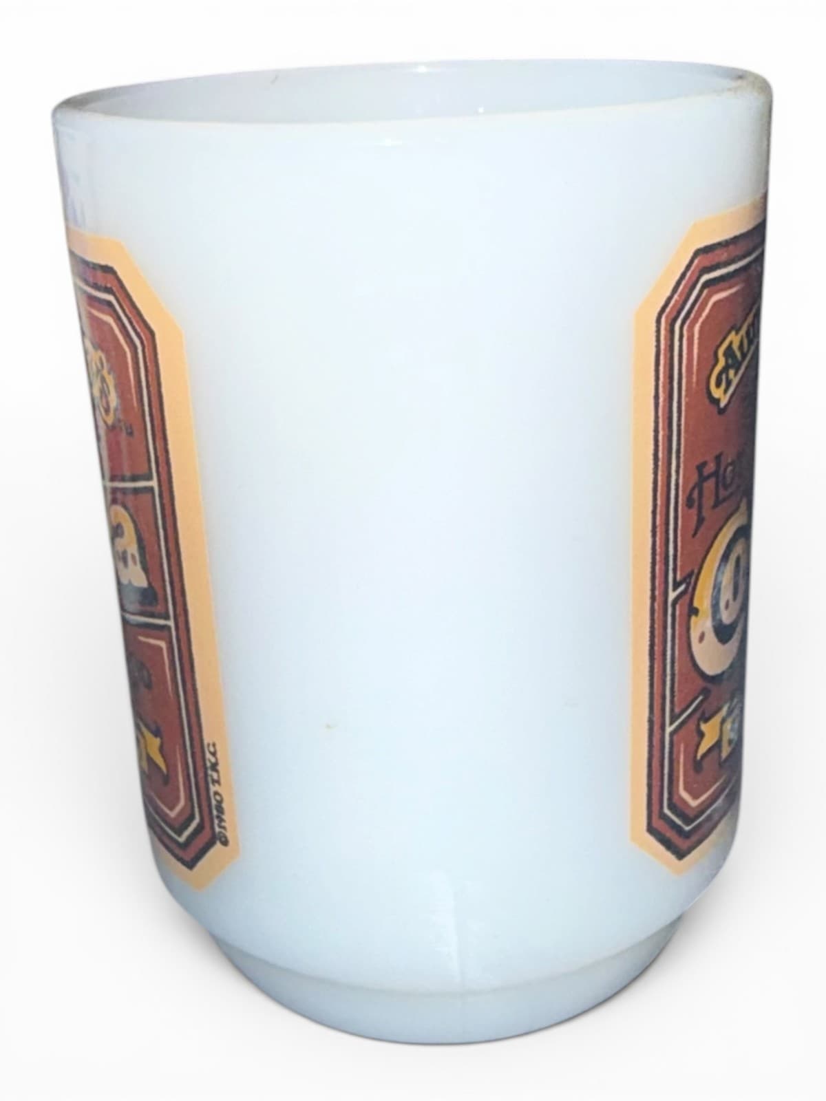 Vintage Anchor Hocking Aunt Jennys Hot Cocoa Milk Glass Coffee Mug Cup - Thumbnail 5