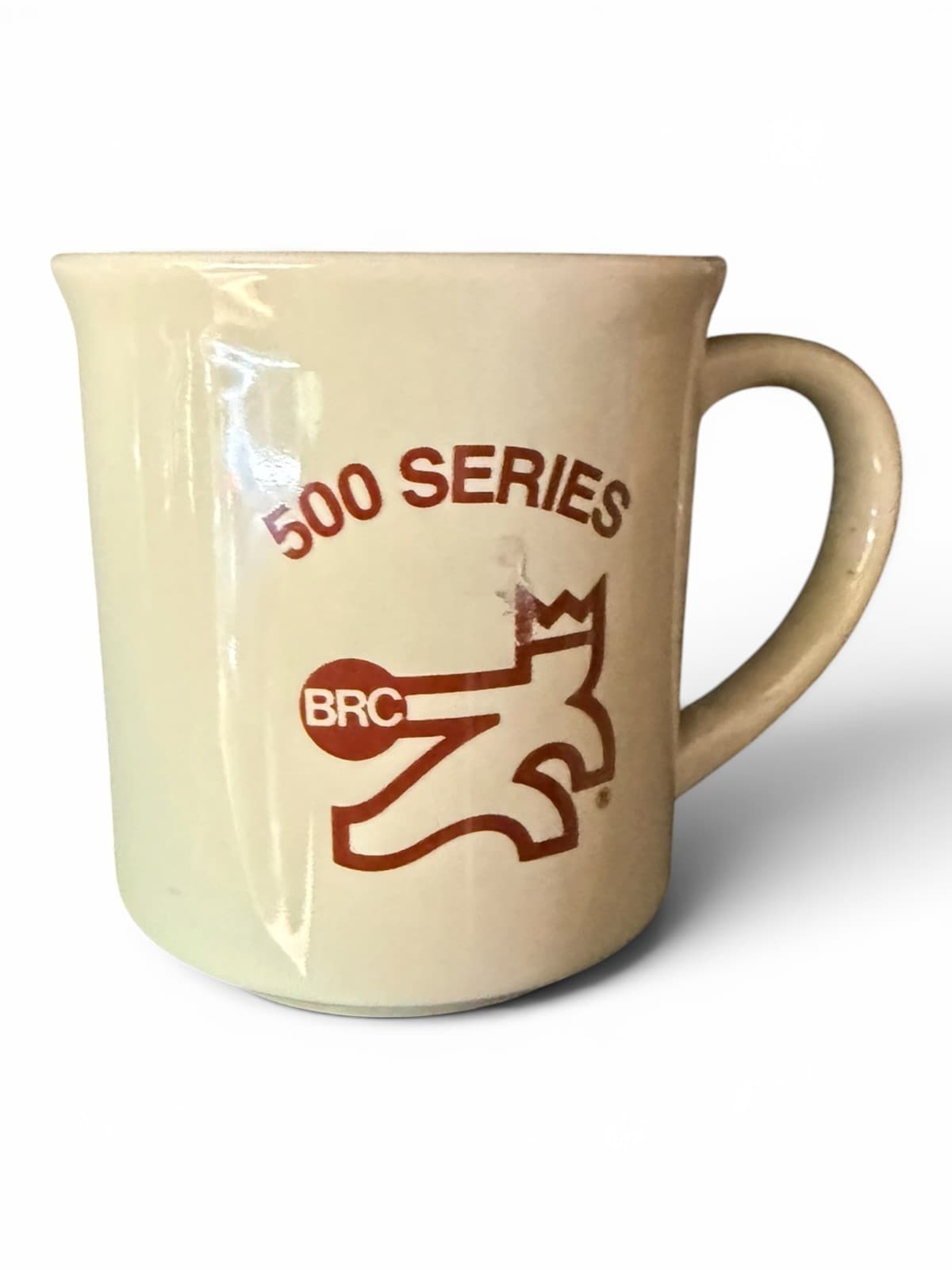 Vintage BRC 500 Series Bowling Logo Ivory Coffee Mug Cup Ceramic - Thumbnail 3