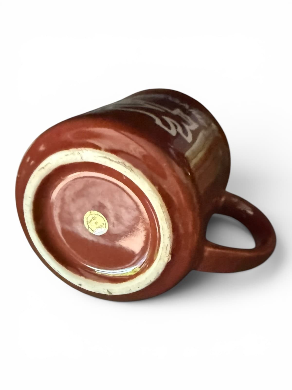 Vintage BRC 235 Game Bowling Logo Brown Coffee Mug Cup Ceramic - Thumbnail 5