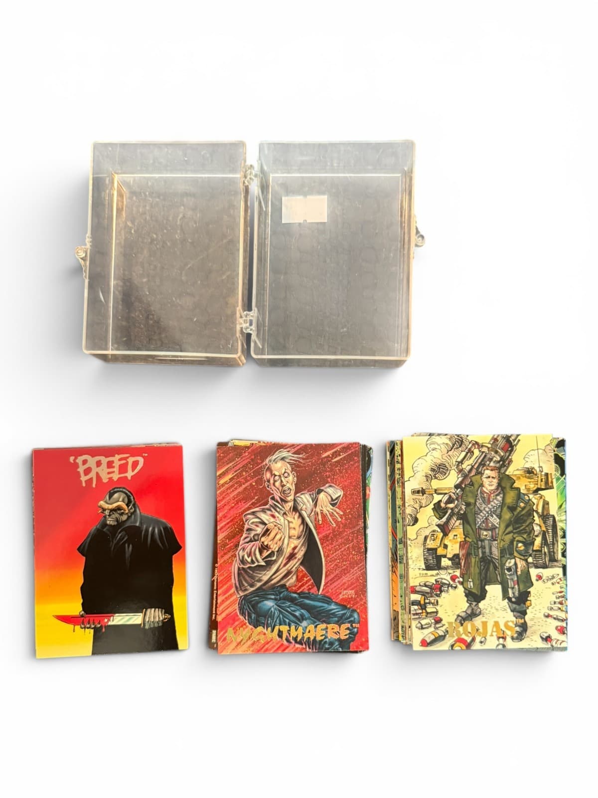 Creators Universe Card Game Lot Horror Fantasy Cards Plastic Case Vintage Style