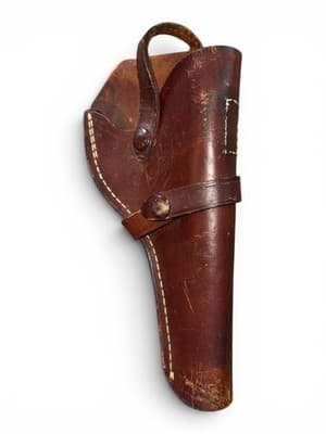 Vintage Red Head Brand Leather Revolver Holster 206 KDB 6 Duck Snap - Thumbnail 2